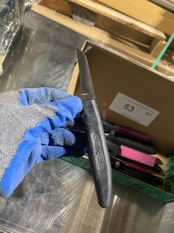 NEW! Dexter Russell Sani-Safe Series Commercial Stainless Steel 2-1/2" Wide Clip Point Tender/Shoulder/Trim Knives! With Black grip Handle! Model: 11173! 12X Your Bid! - Image 4 of 8