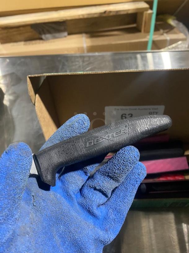 NEW! Dexter Russell Sani-Safe Series Commercial Stainless Steel 2-1/2" Wide Clip Point Tender/Shoulder/Trim Knives! With Black grip Handle! Model: 11173! 12X Your Bid! - Image 7 of 8