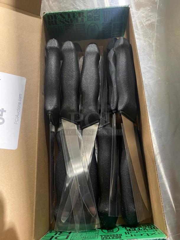 NEW! Dexter Russell Prodex Series Commercial Stainless Steel 6" Curved Semi-Flex Boning Knives! With Black Grip Handle! Model: PDSH131-6ST! 12X Your Bid! - Image 3 of 7