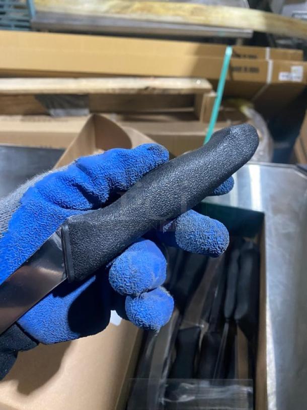 NEW! Dexter Russell Prodex Series Commercial Stainless Steel 6" Curved Semi-Flex Boning Knives! With Black Grip Handle! Model: PDSH131-6ST! 12X Your Bid! - Image 6 of 7