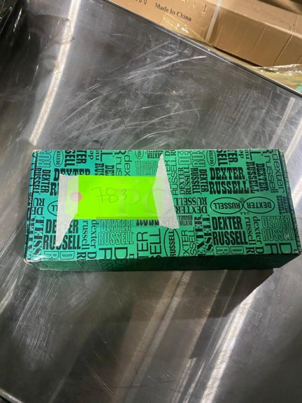 NEW! Dexter Russell Prodex Series Commercial Stainless Steel 6" Curved Semi-Flex Boning Knives! With Black Grip Handle! Model: PDSH131-6ST! 12X Your Bid! - Image 7 of 7