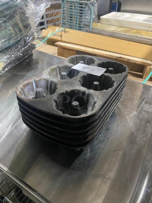 Commercial 6-Compartment Mini Bundt Cake Pans! 6X Your Bid! - Image 2 of 6