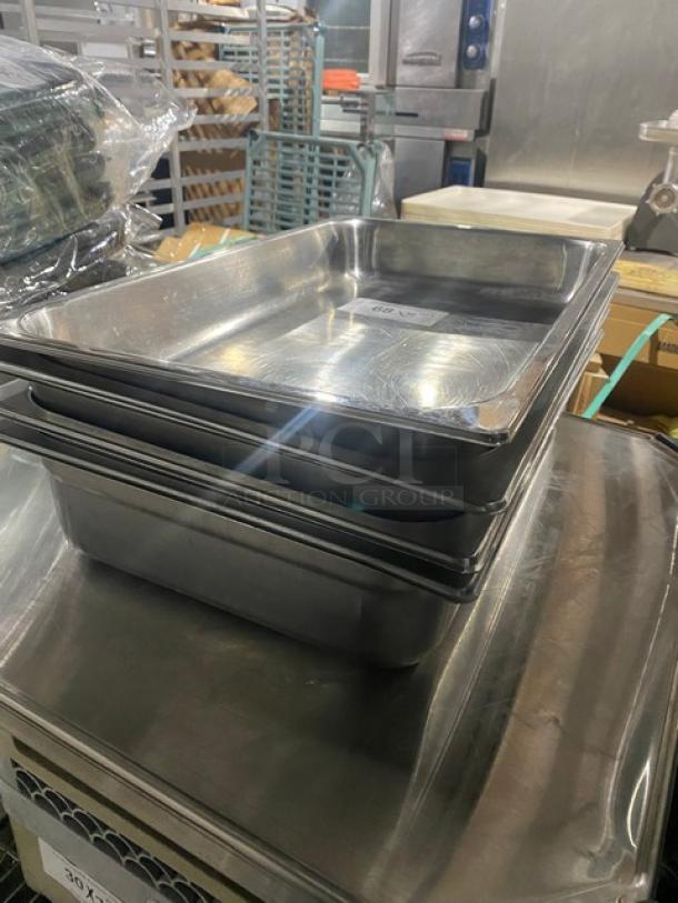 Commercial Stainless-Steel Full-Size Hotel/Steamtable Pans! 5X Your Bid! - Image 2 of 9