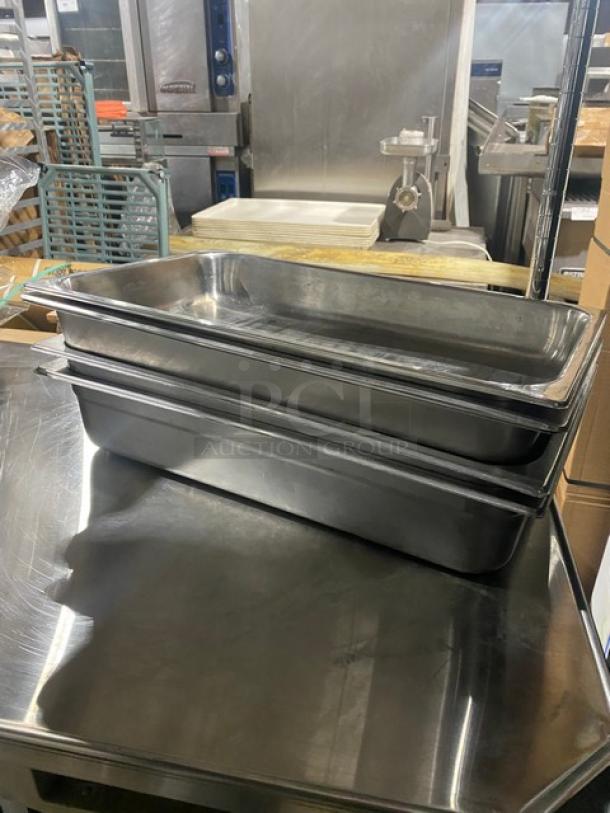 Commercial Stainless-Steel Full-Size Hotel/Steamtable Pans! 5X Your Bid! - Image 3 of 9