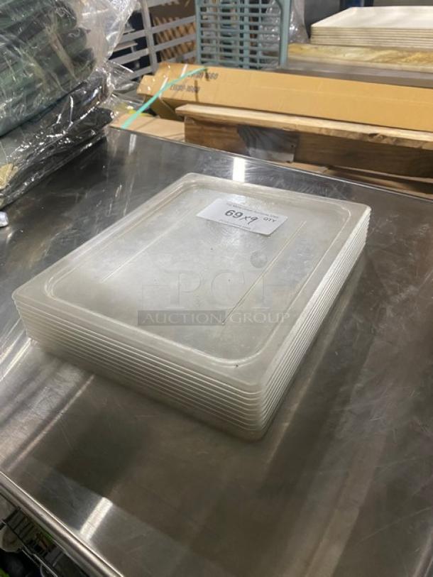 Cambro Commercial Clear Polycarbonate 1/2 Size Flat Covers! Model: 20CWC! 9X Your Bid! - Image 2 of 6