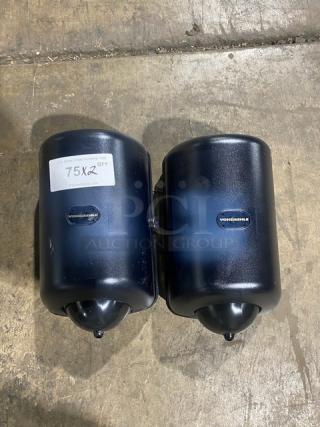 Vondrehle Commercial Black Mini Center-Pull Paper Towel Dispensers! Model: 2644! 2X Your Bid!