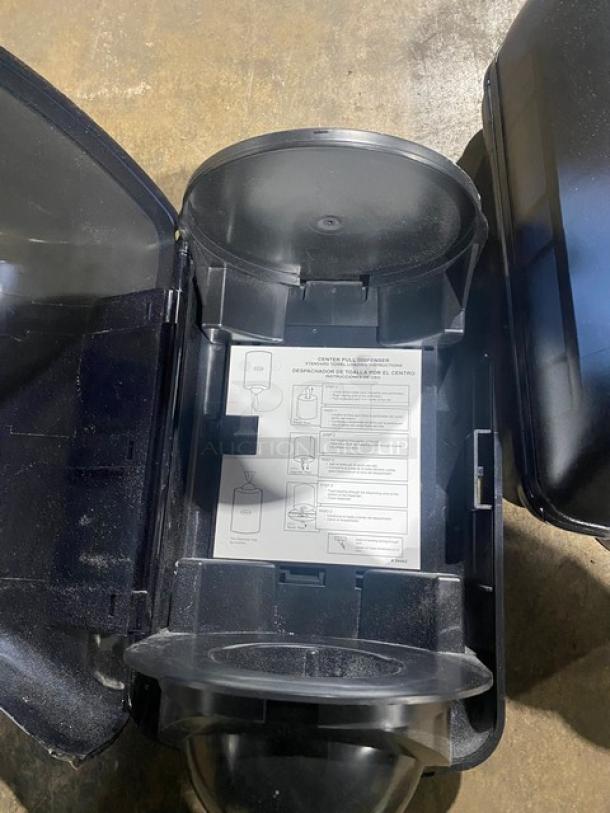 Vondrehle Commercial Black Mini Center-Pull Paper Towel Dispensers! Model: 2644! 2X Your Bid! - Image 8 of 8