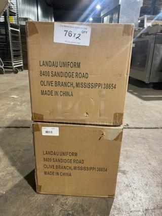 NEW! Landau Uniforms Commercial White Non-Woven 9" Chef Hats! Model: CW1475! 2X Your Bid!