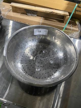 Commercial Stainless Steel Heavy Duty Perforated Strainer!