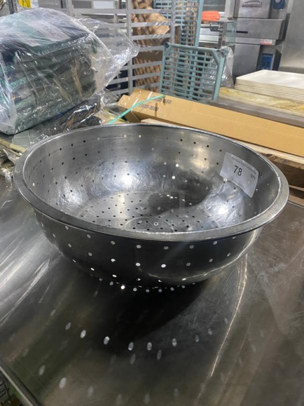 Commercial Stainless Steel Heavy Duty Perforated Strainer! - Image 2 of 5