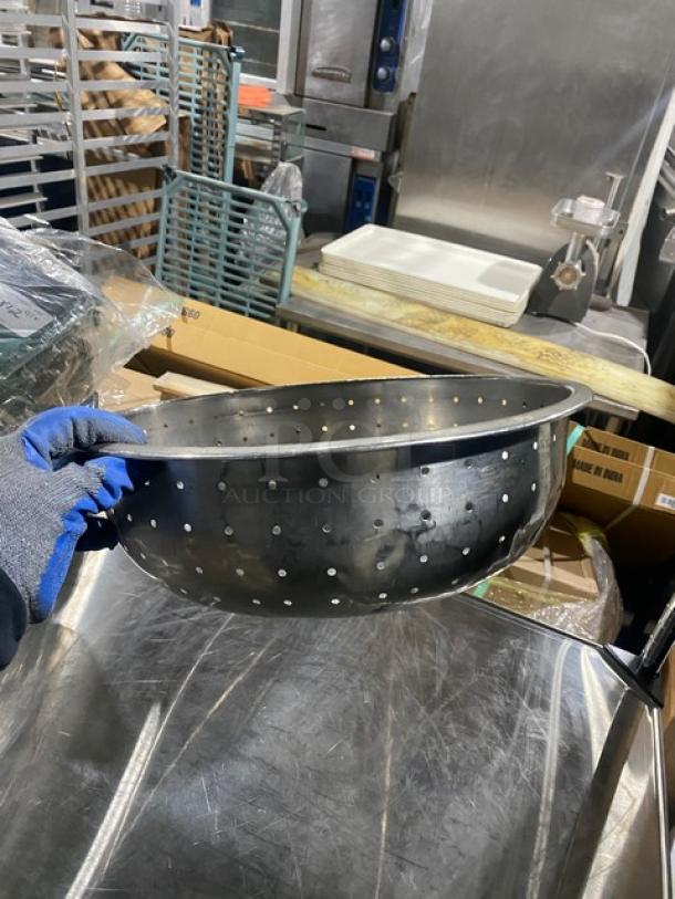 Commercial Stainless Steel Heavy Duty Perforated Strainer! - Image 4 of 5
