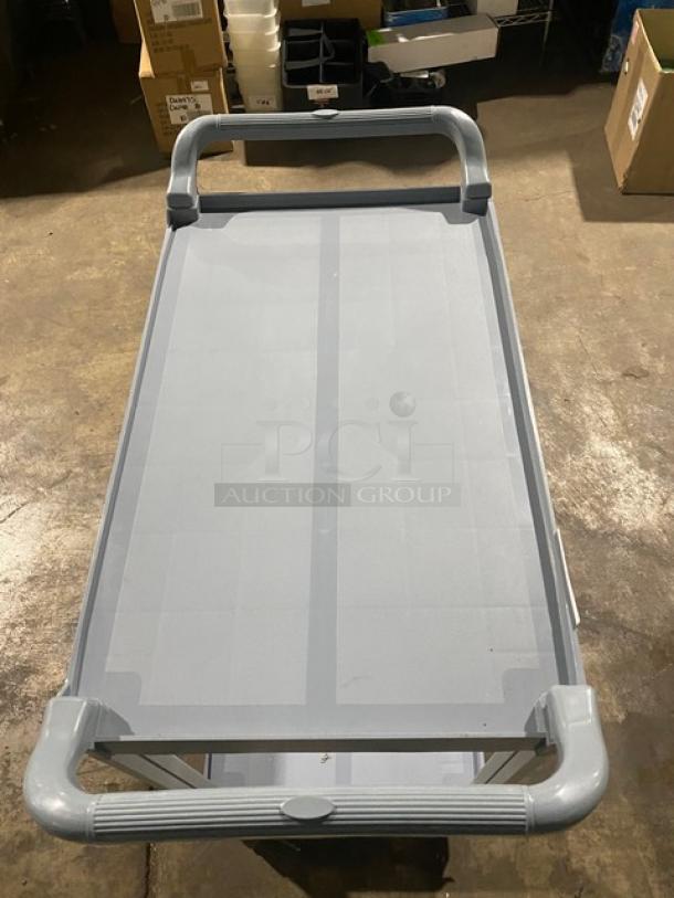 Choice Equipment Commercial Gray 2-Tier Utility/Bussing Pushcart! With Casters! - Image 5 of 9