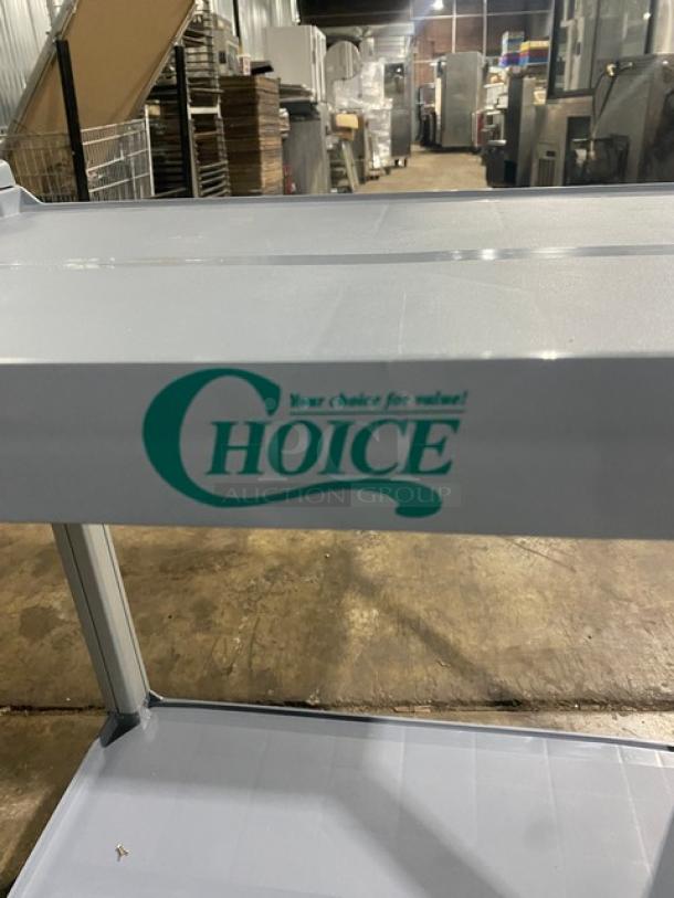 Choice Equipment Commercial Gray 2-Tier Utility/Bussing Pushcart! With Casters! - Image 7 of 9