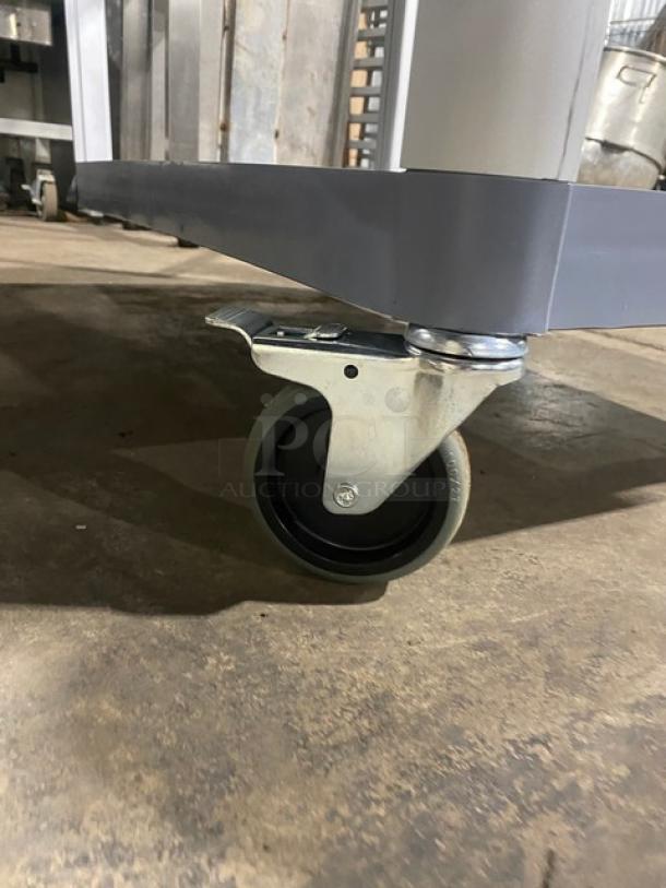 Choice Equipment Commercial Gray 2-Tier Utility/Bussing Pushcart! With Casters! - Image 8 of 9