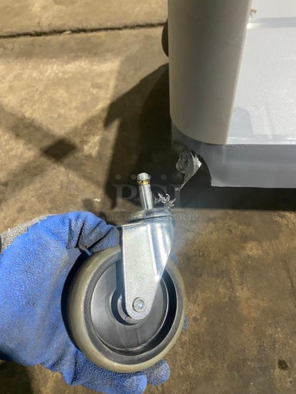 Choice Equipment Commercial Gray 2-Tier Utility/Bussing Pushcart! With Casters! - Image 9 of 9