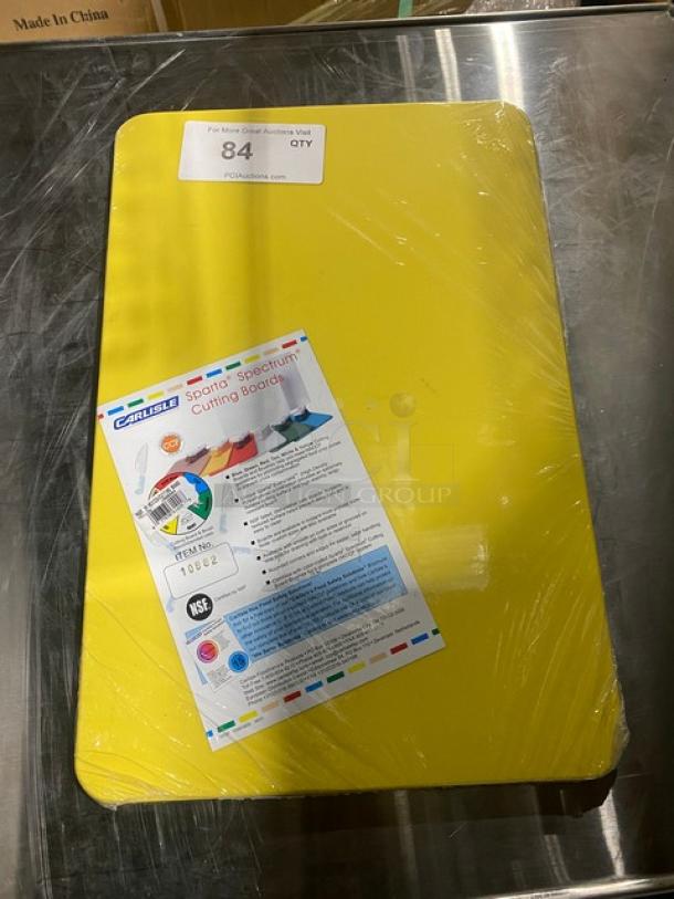 NEW! Carlisle Sparta Series Commercial Yellow Rectangular Cutting Board! - Image 1 of 4