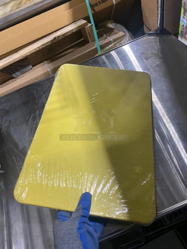 NEW! Carlisle Sparta Series Commercial Yellow Rectangular Cutting Board! - Image 3 of 4