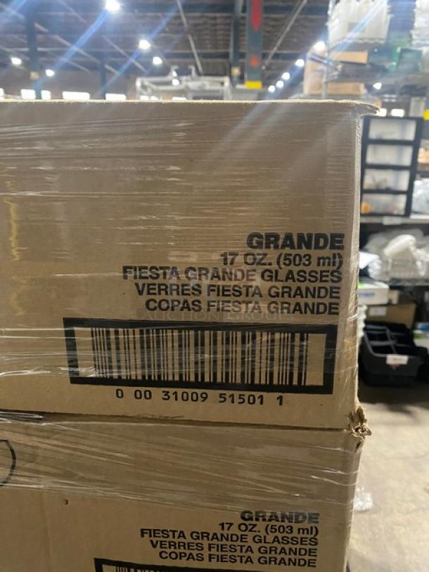 BRAND NEW! Mixed Pallet! Libbey Sportsware Collection Commercial Clear 16 Oz. Baseball Style Mixing Glasses! Model: 5332! With Libbey Sportsware Collection Commercial Clear 16 Oz. Golf Style Mixing Glasses! Model: 5330! With Libbey Grande Collection 17 Oz. Fiesta Margarita Glasses! Model: 8417! With Libbey Vina Collection Commercial Clear 8 Oz. Flute Glasses! Model: 7500! With Libbey Commercial Clear Heat-Treated 9 Oz. Hourglass Style Pilsner Glasses! Model: 1176! With Libbey DuraTuff Collection Commercial Clear 20 Oz. Stacking Mixing Glasses! Model: 15791! With Libbey Commercial Clear Heat Treated 14 Oz. Lemonade Glasses! Model: 603! & More! ALL NEW IN THE BOX! 40X Your Bid! - Image 5 of 11