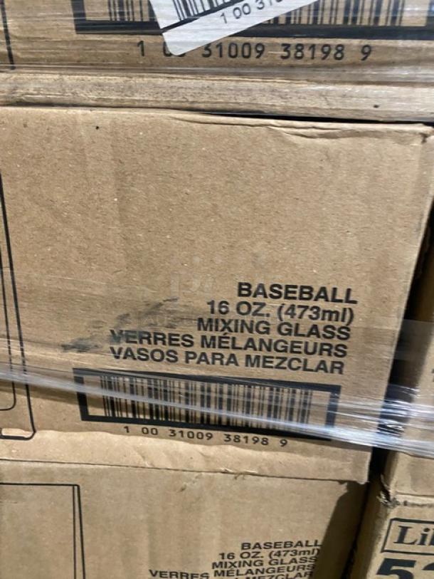 BRAND NEW! Mixed Pallet! Libbey Sportsware Collection Commercial Clear 16 Oz. Baseball Style Mixing Glasses! Model: 5332! With Libbey Sportsware Collection Commercial Clear 16 Oz. Golf Style Mixing Glasses! Model: 5330! With Libbey Grande Collection 17 Oz. Fiesta Margarita Glasses! Model: 8417! With Libbey Vina Collection Commercial Clear 8 Oz. Flute Glasses! Model: 7500! With Libbey Commercial Clear Heat-Treated 9 Oz. Hourglass Style Pilsner Glasses! Model: 1176! With Libbey DuraTuff Collection Commercial Clear 20 Oz. Stacking Mixing Glasses! Model: 15791! With Libbey Commercial Clear Heat Treated 14 Oz. Lemonade Glasses! Model: 603! & More! ALL NEW IN THE BOX! 40X Your Bid! - Image 6 of 11