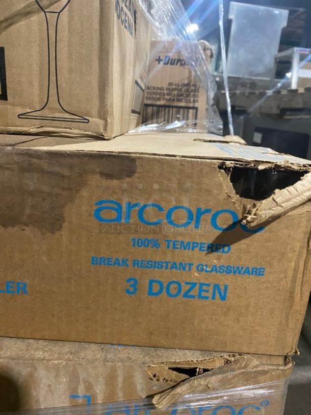 BRAND NEW! Mixed Pallet! Libbey Sportsware Collection Commercial Clear 16 Oz. Baseball Style Mixing Glasses! Model: 5332! With Libbey Sportsware Collection Commercial Clear 16 Oz. Golf Style Mixing Glasses! Model: 5330! With Libbey Grande Collection 17 Oz. Fiesta Margarita Glasses! Model: 8417! With Libbey Vina Collection Commercial Clear 8 Oz. Flute Glasses! Model: 7500! With Libbey Commercial Clear Heat-Treated 9 Oz. Hourglass Style Pilsner Glasses! Model: 1176! With Libbey DuraTuff Collection Commercial Clear 20 Oz. Stacking Mixing Glasses! Model: 15791! With Libbey Commercial Clear Heat Treated 14 Oz. Lemonade Glasses! Model: 603! & More! ALL NEW IN THE BOX! 40X Your Bid! - Image 8 of 11