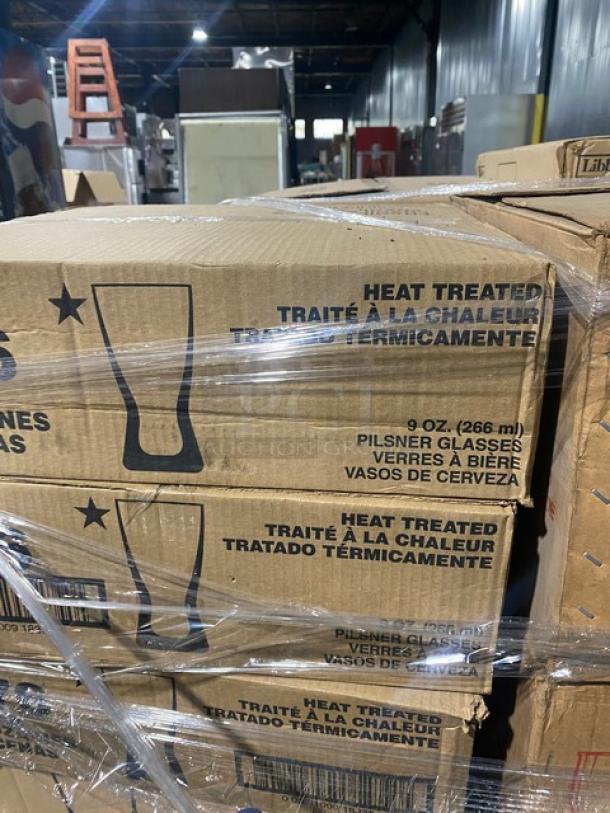 BRAND NEW! Mixed Pallet! Libbey Sportsware Collection Commercial Clear 16 Oz. Baseball Style Mixing Glasses! Model: 5332! With Libbey Sportsware Collection Commercial Clear 16 Oz. Golf Style Mixing Glasses! Model: 5330! With Libbey Grande Collection 17 Oz. Fiesta Margarita Glasses! Model: 8417! With Libbey Vina Collection Commercial Clear 8 Oz. Flute Glasses! Model: 7500! With Libbey Commercial Clear Heat-Treated 9 Oz. Hourglass Style Pilsner Glasses! Model: 1176! With Libbey DuraTuff Collection Commercial Clear 20 Oz. Stacking Mixing Glasses! Model: 15791! With Libbey Commercial Clear Heat Treated 14 Oz. Lemonade Glasses! Model: 603! & More! ALL NEW IN THE BOX! 40X Your Bid! - Image 9 of 11