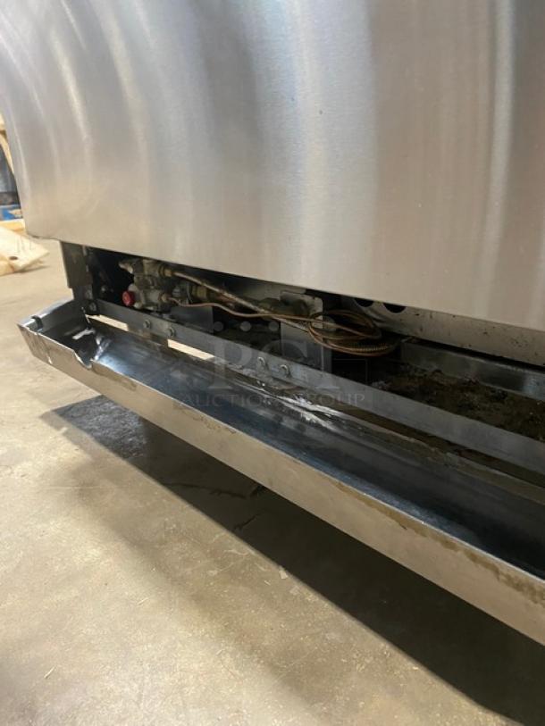 CookRite Commercial Stainless Steel Natural Gas Powered Split Top Flat Griddle & 6 Burner Range/Double Oven Combo! With Back Splash! With Wire Oven Racks! On Legs! - Image 11 of 12