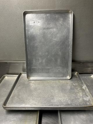 5 Metal Full Size Baking Pans. 5 Times Your Bid!