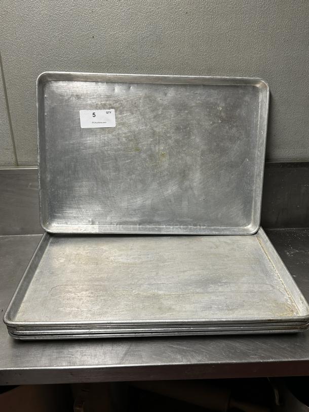 5 Metal Full Size Baking Pans. 5 Times Your Bid! - Image 1 of 2