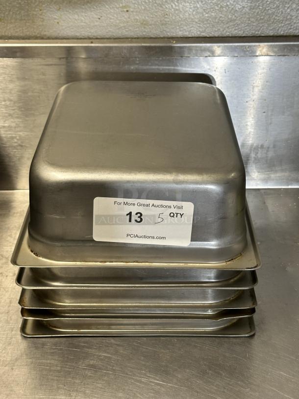 Commercial Stainless Steel Steam Table/Hotel Pans! - Image 1 of 1