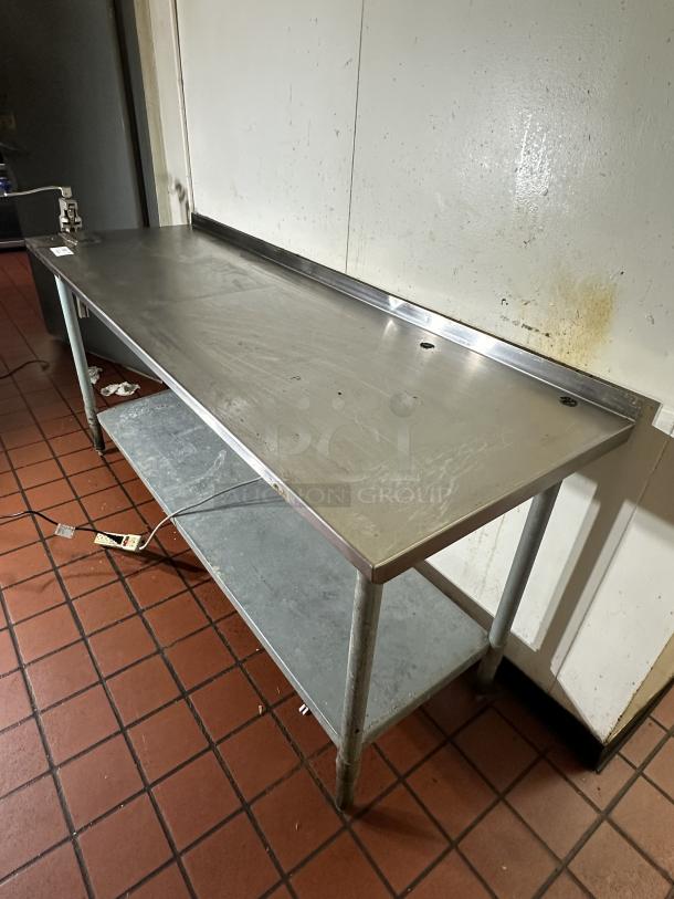 Commercial Stain Steel Utility Table with Bottom Shelf & Can Opener! - Image 3 of 3