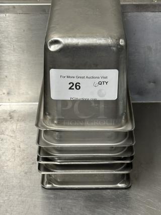 Commercial Stainless Steel Steam Table/Hotel Pans!
7xBid
