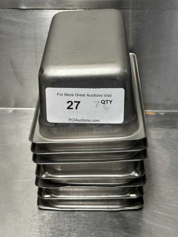 Commercial Stainless Steel Steam Table/Hotel Pans!
7xBid - Image 1 of 1