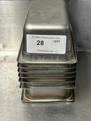 Commercial Stainless Steel Steam Table/Hotel Pans!
7xBid