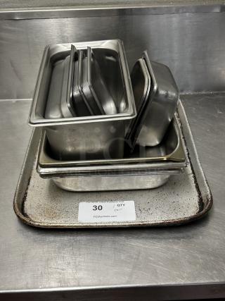 Misc. Sizes Commercial Stainless Steel Steam Table/Hotel Pans!