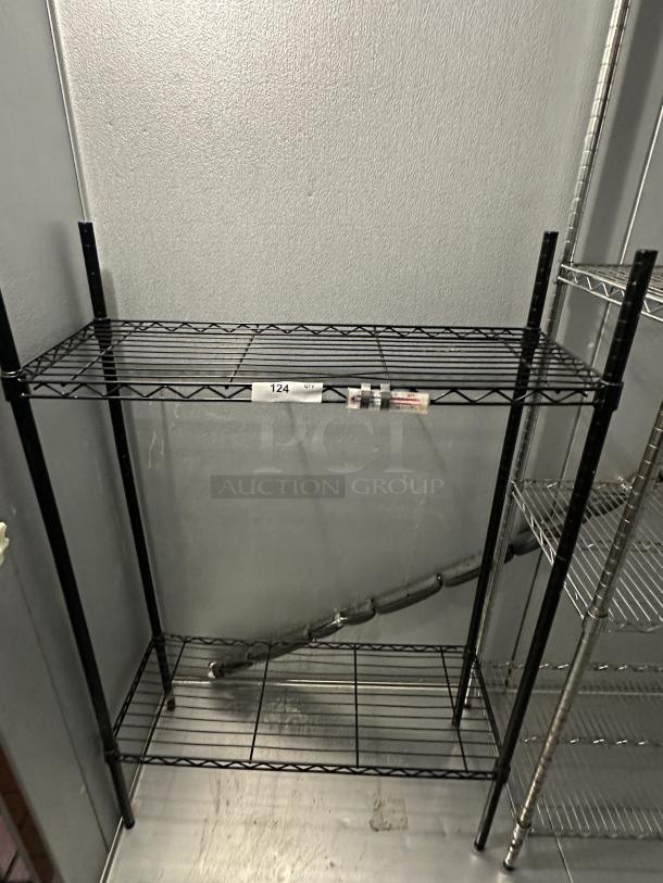 Small 2 Shelf Rack, Adjustable, Black Wire - Image 1 of 1
