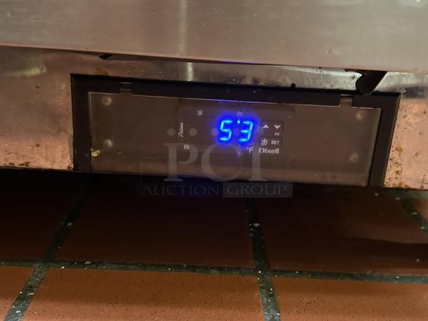 Arctic Air AST72R 71.5-Inch 3-Door Refrigerated Sandwich/Salad Prep Table 115v Powered On, with Cutlery Board - Image 2 of 7