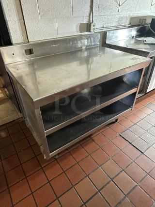 Stainless Steel Busing Table, 3 Shelves