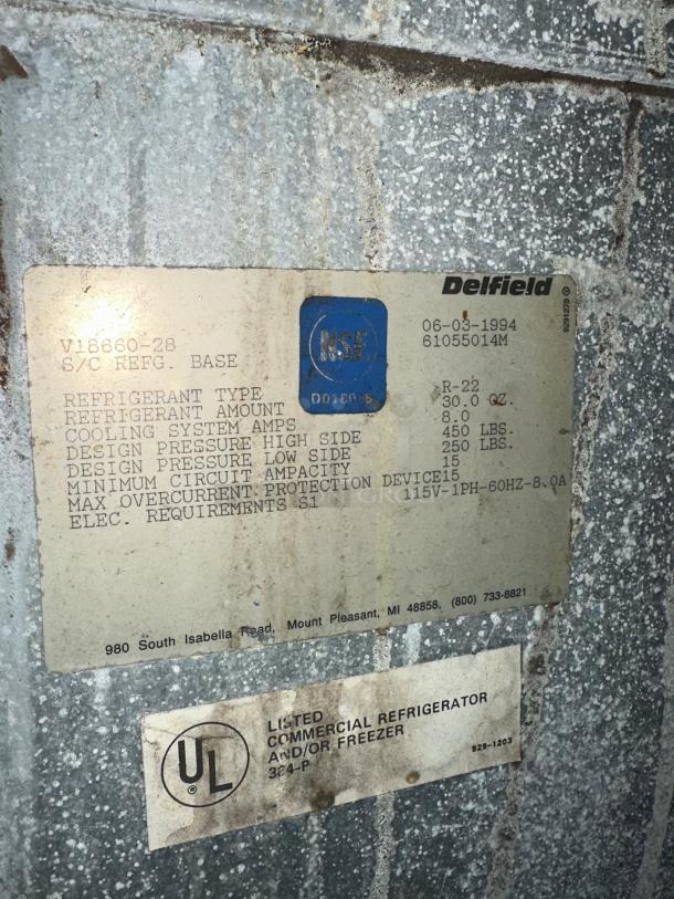 Commercial Delfield Cooler, 2 Drawers, 1 Door - Image 4 of 4
