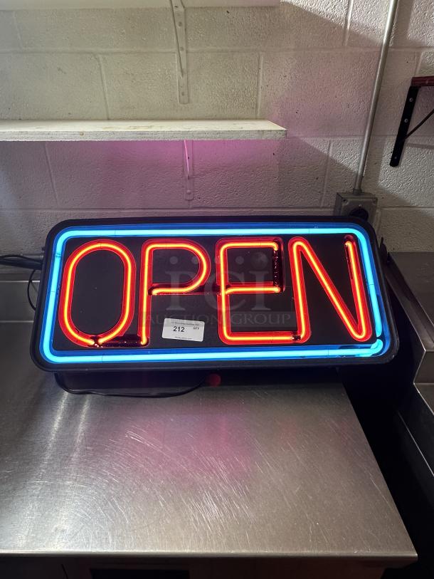 Open Sign, Powers on - Image 1 of 1