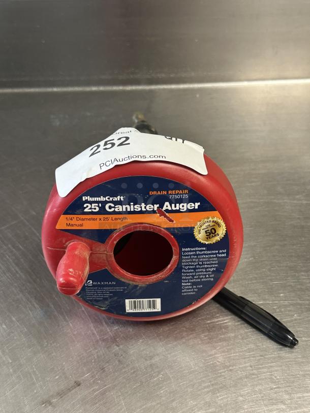 Plumbcraft 25 inch Canister Auger - Image 1 of 2