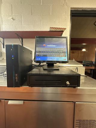 Point of sale with Cash Drawer windows 7 operating system and cables