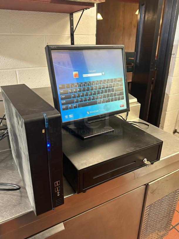 Point of sale with Cash Drawer windows 7 operating system and cables - Image 4 of 4