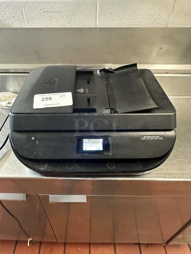 HP OfficeJet 4652 Powers On, Print, Fax, Copy working when powered On - Image 1 of 1
