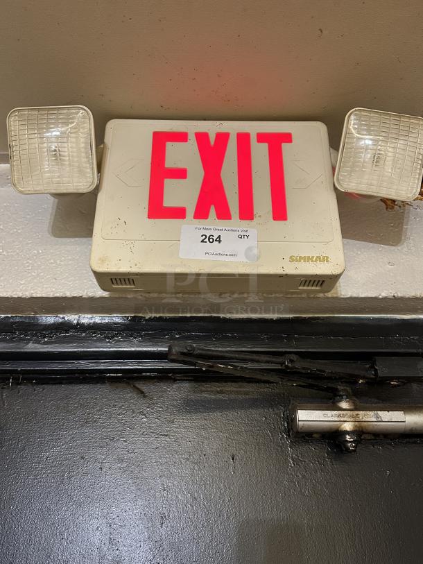 Simkar Exit Sign with Lights - Image 1 of 2