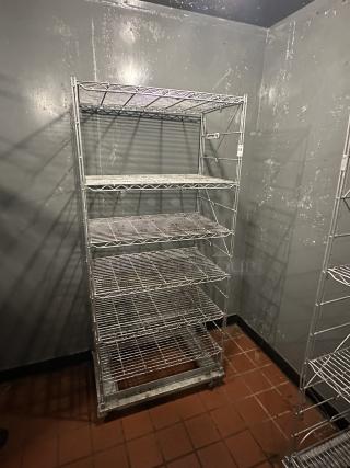 Wire Rack, Walk In Cooler, On Casters