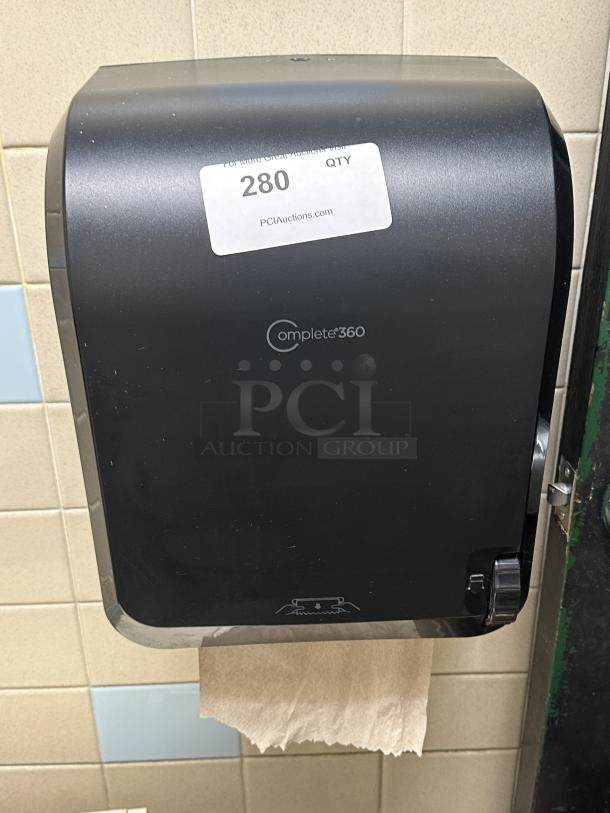 Sysco Complete 360 Black Hand Towel Mechanical Dispenser - Image 1 of 1