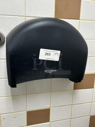 Plastic Twin Jumbo Roll Toilet Tissue Dispenser, Two 9" Rolls,