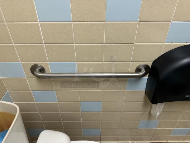 Stainless Steel Handrails Bathroom
(1) 36" in length 2" round
(2) 24" in length 2" round
3xBid - Image 2 of 2