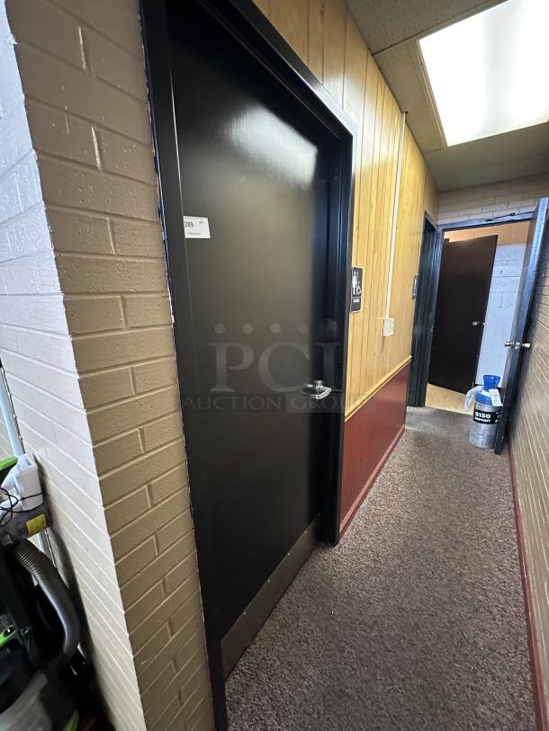 Steel Door with Closing Cylinder, Locking Handle
40" x 86" x 6" Complete Frame - Image 2 of 3