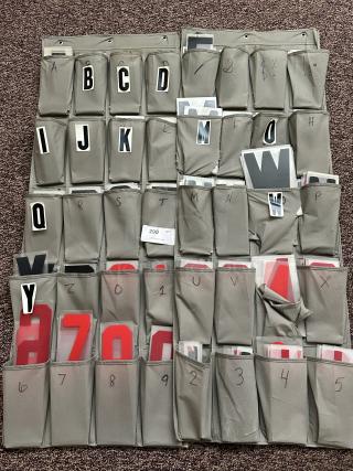 Plastic Sign Letters and Numbers
Can be used with Item# 413